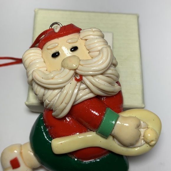 VTG House of Lloyd Santa Sports Ornaments Polymer Clay Handcrafted - Picture 7 of 11